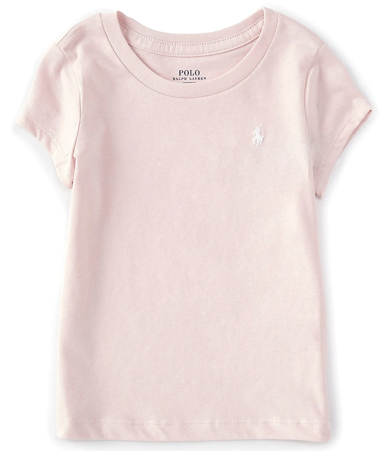 Polo Ralph Lauren Essential Little Girls Fitted Short-Sleeve Jersey T-Shirt