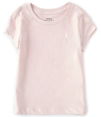 Polo Ralph Lauren Essential Little Girls Fitted Short-Sleeve Jersey T-Shirt