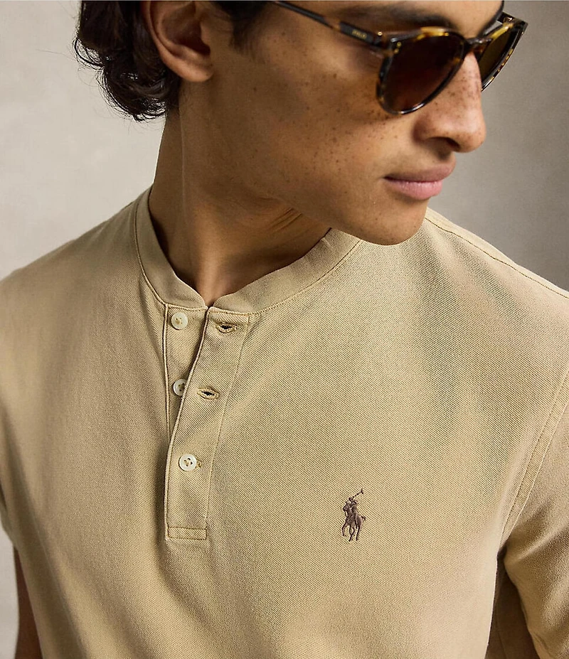 Polo Ralph Lauren Featherweight Mesh Short Sleeve Henley Shirt