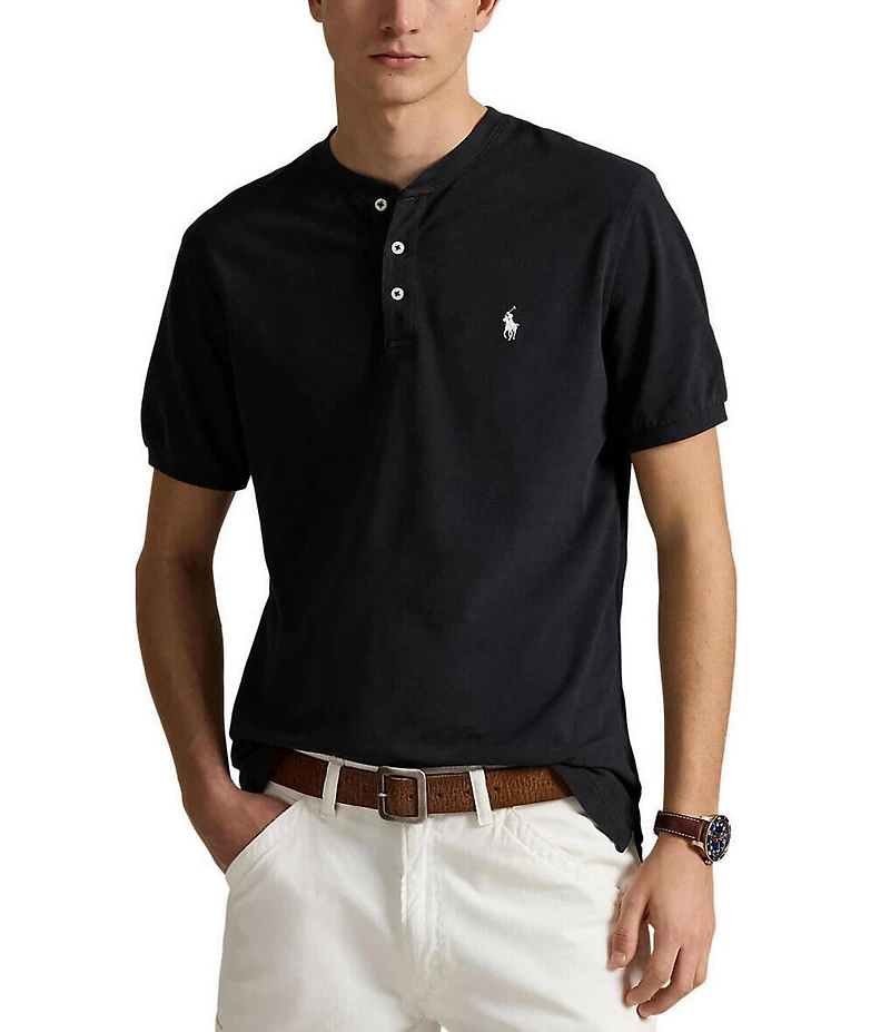 Polo Ralph Lauren Featherweight Mesh Short Sleeve Henley Shirt