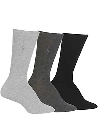 Polo Ralph Lauren Women's Flat Knit Trouser Socks, 3 Pack