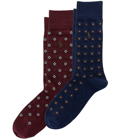 Polo Ralph Lauren Foulard Dot Socks 2-Pack
