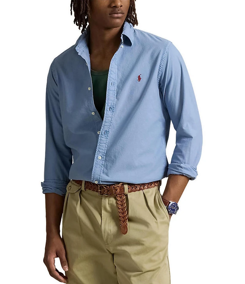 Polo Ralph Lauren Garment-Dye Oxford Classic Fit Long Sleeve Woven Shirt