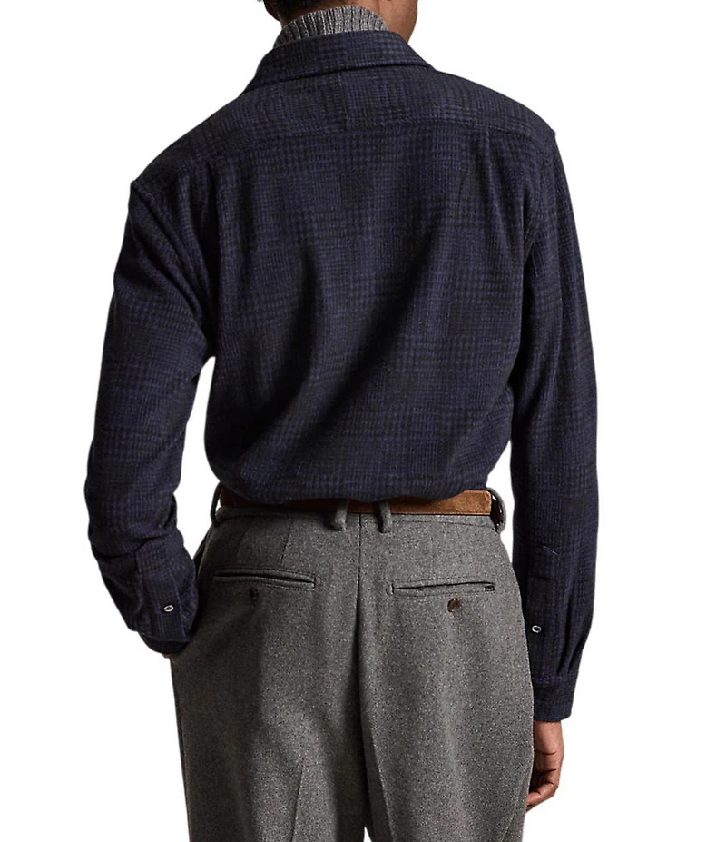 Polo Ralph Lauren Glen Plaid Flannel Long Sleeve Woven Shirt