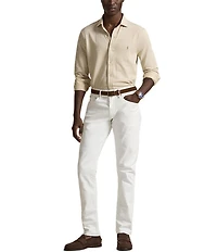 Polo Ralph Lauren Glen Plaid Jersey Long Sleeve Woven Shirt