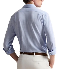 Polo Ralph Lauren Glen Plaid Jersey Long Sleeve Woven Shirt