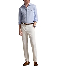 Polo Ralph Lauren Glen Plaid Jersey Long Sleeve Woven Shirt