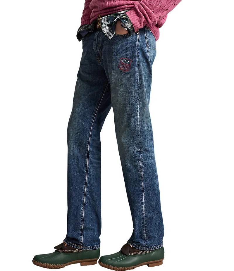 Polo Ralph Lauren Hampton Straight Fit Distressed Jeans
