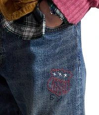 Polo Ralph Lauren Hampton Straight Fit Distressed Jeans