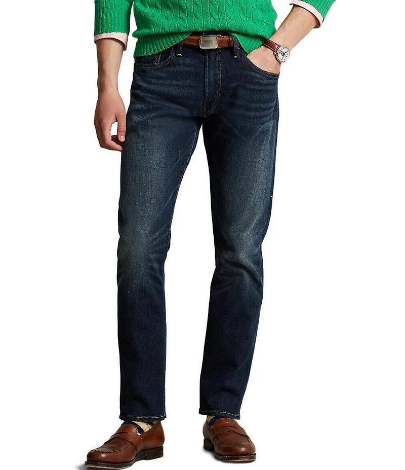 Polo Ralph Lauren Dark Hampton Relaxed Straight-Fit Stretch Jeans