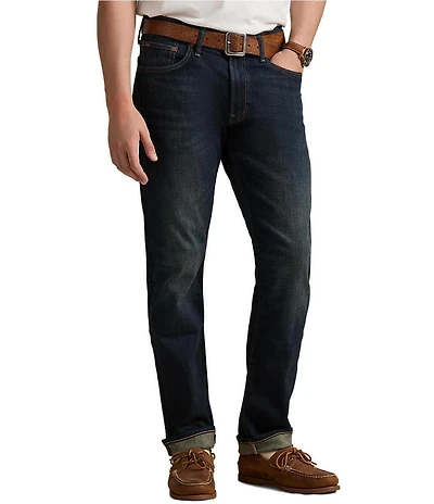 Polo Ralph Lauren Dark Hampton Relaxed Straight-Fit Stretch Jeans