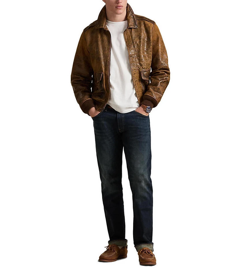 Polo Ralph Lauren Dark Hampton Relaxed Straight-Fit Stretch Jeans