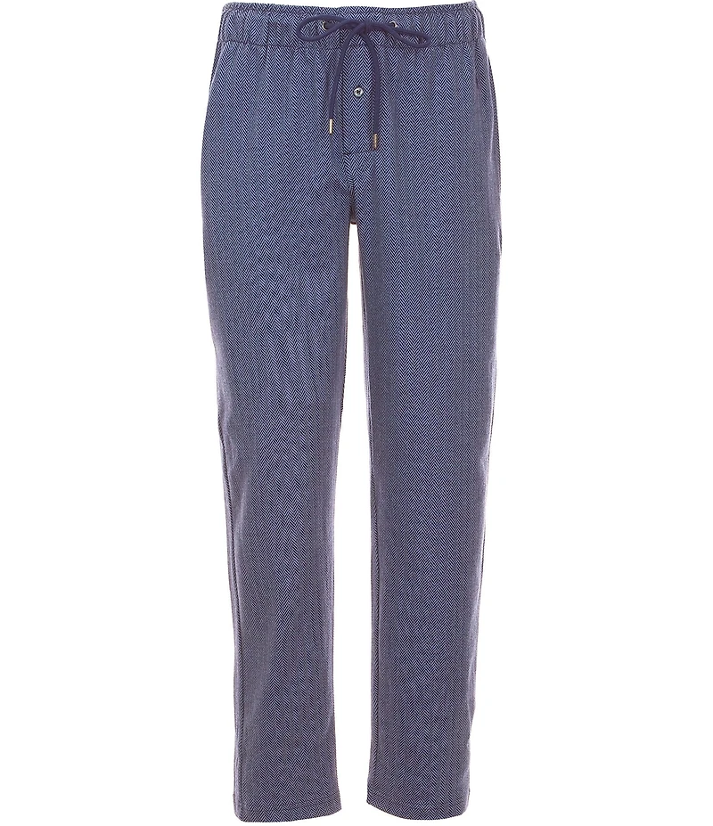 Polo Ralph Lauren Herringbone Jacquard-Knit Pajama Pants