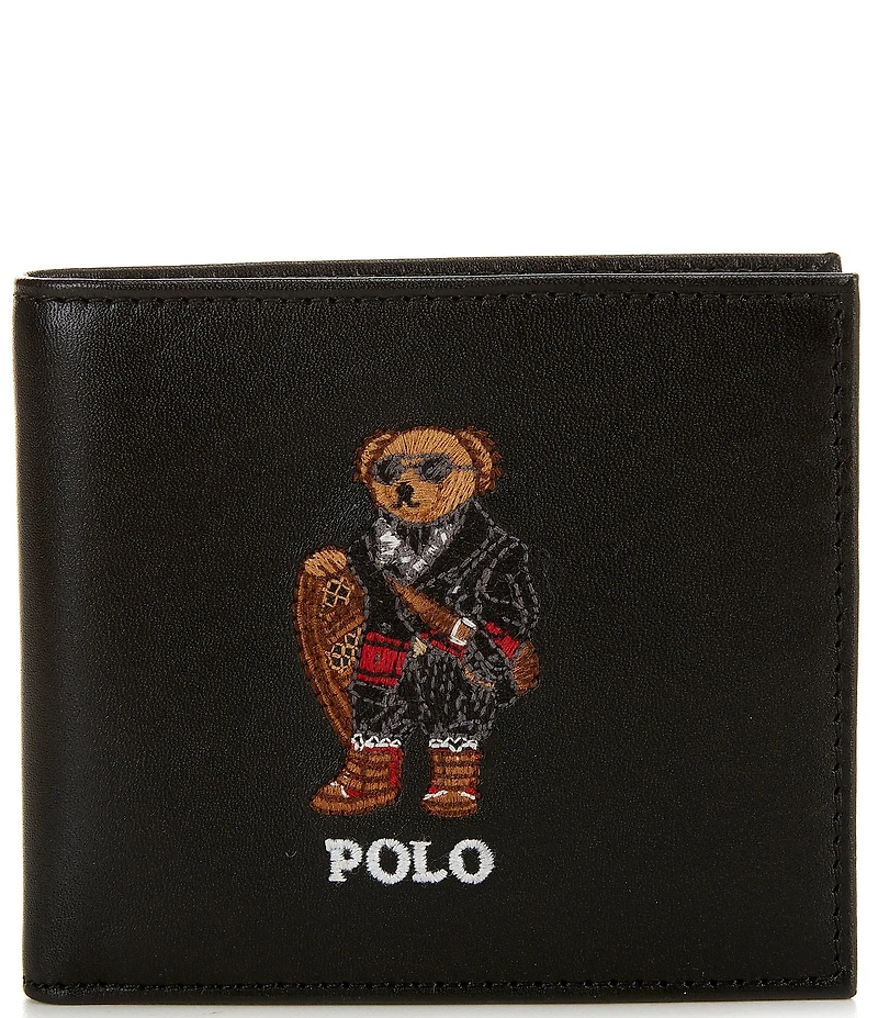 Polo Ralph Lauren Holiday Bear Leather Billfold Wallet