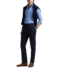 Polo Ralph Lauren Honeycomb-Knit Long Sleeve Woven Shirt