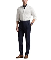 Polo Ralph Lauren Honeycomb-Knit Long Sleeve Woven Shirt