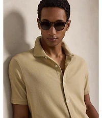 Polo Ralph Lauren Honeycomb Mesh Short Sleeve Polo Sweater