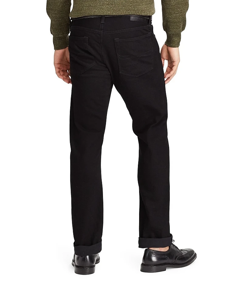 Polo Ralph Lauren Hudson Black Varick Slim Straight Stretch Jeans