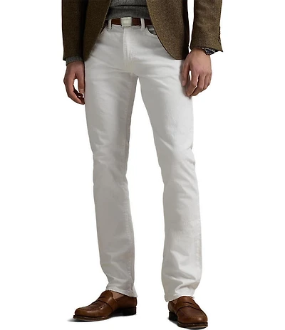 Polo Ralph Lauren Hudson White Varick Slim Straight Stretch Jeans