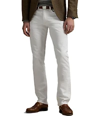 Polo Ralph Lauren Hudson White Varick Slim Straight Stretch Jeans