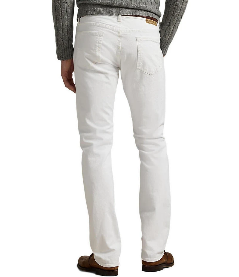 Polo Ralph Lauren Hudson White Varick Slim Straight Stretch Jeans