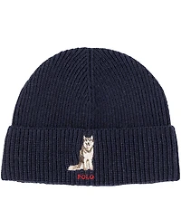 Polo Ralph Lauren Husky Dog Beanie