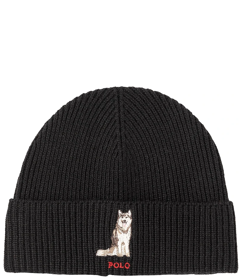 Polo Ralph Lauren Husky Dog Beanie