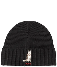 Polo Ralph Lauren Husky Dog Beanie