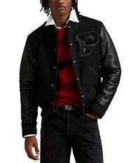 Polo Ralph Lauren Iconic Leather Letterman Jacket