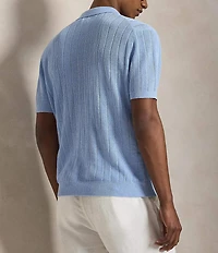 Polo Ralph Lauren Johnny Collar Short Sleeve Linen Sweater