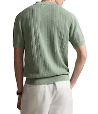 Polo Ralph Lauren Johnny Collar Short Sleeve Linen Sweater