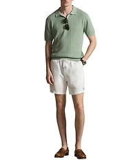 Polo Ralph Lauren Johnny Collar Short Sleeve Linen Sweater
