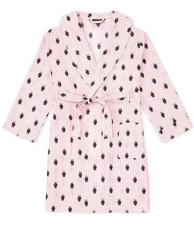 Polo Ralph Lauren Kids 2T-6X Allover Polo Bear Terry Robe
