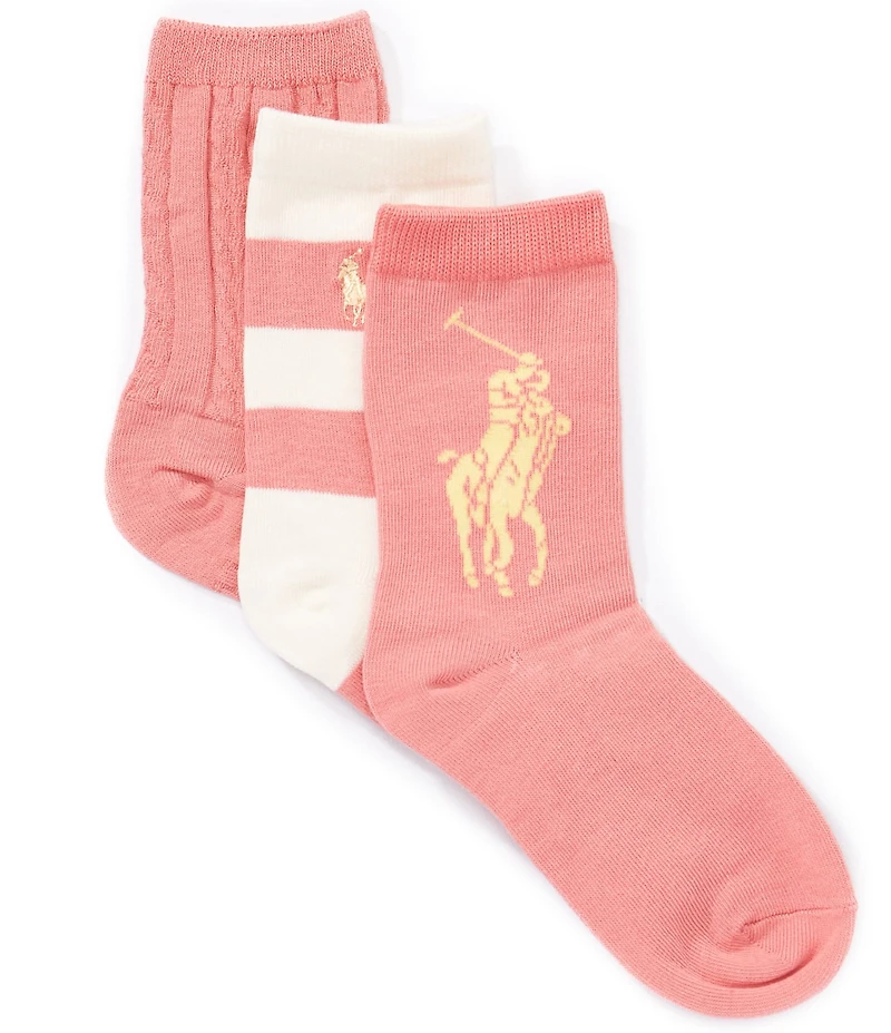 Polo Ralph Lauren Kids Candy Shop Multi 3-Pack Socks