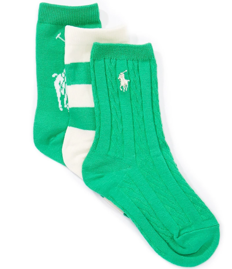 Polo Ralph Lauren Kids Candy Shop Multi 3-Pack Socks