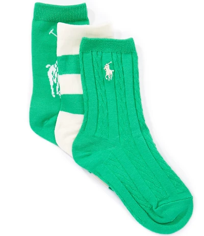 Polo Ralph Lauren Kids Candy Shop Multi 3-Pack Socks