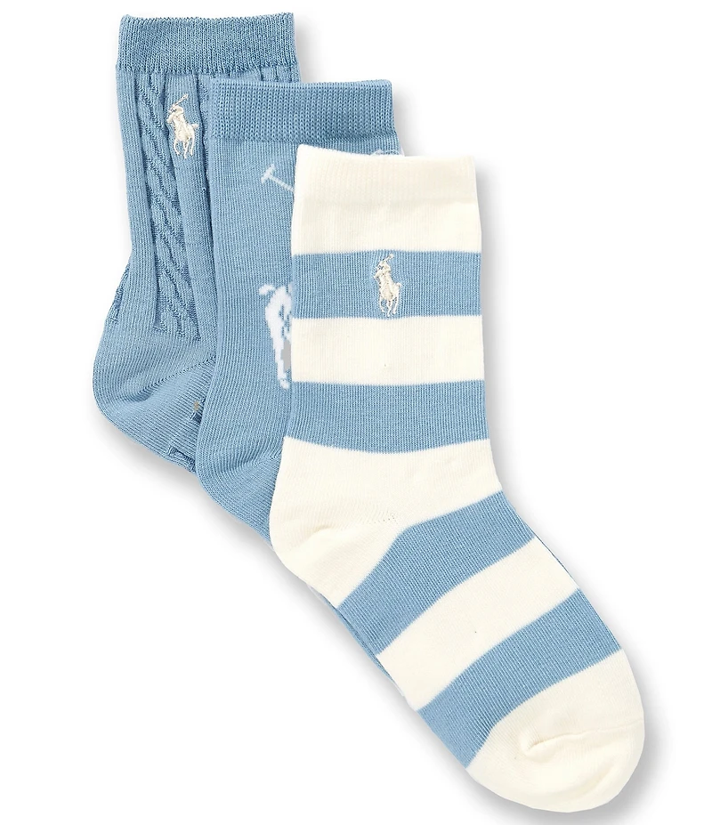 Polo Ralph Lauren Kids Candy Shop Multi 3-Pack Socks