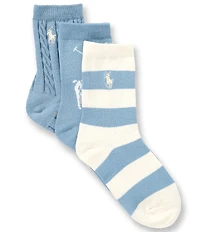Polo Ralph Lauren Kids Candy Shop Multi 3-Pack Socks