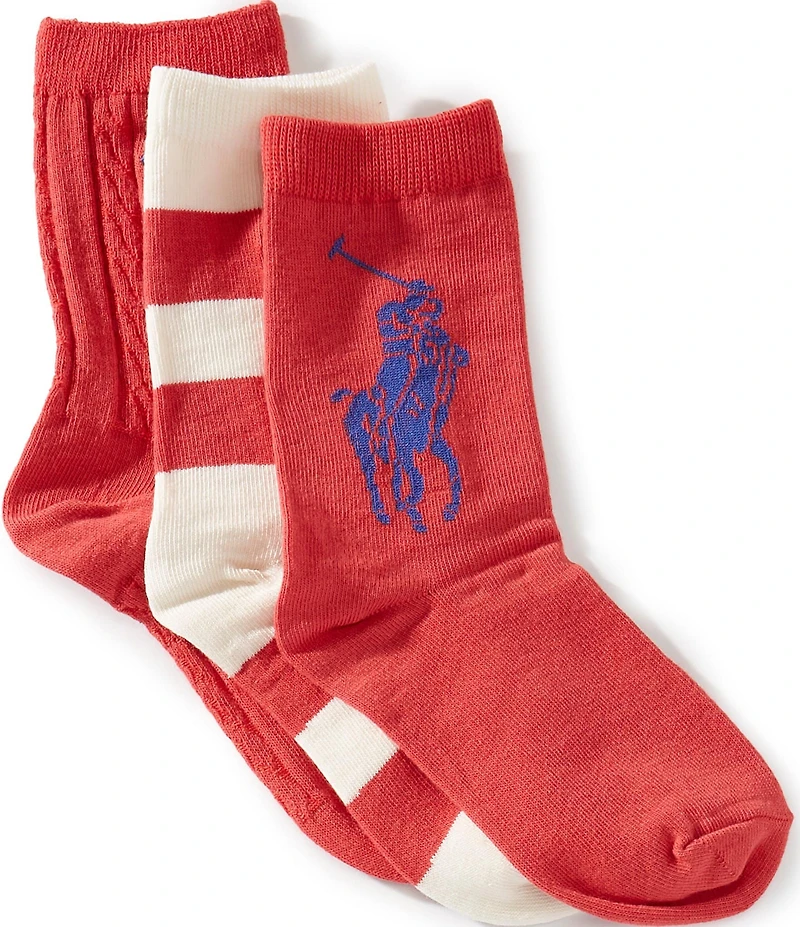 Polo Ralph Lauren Kids Candy Shop Multi 3-Pack Socks