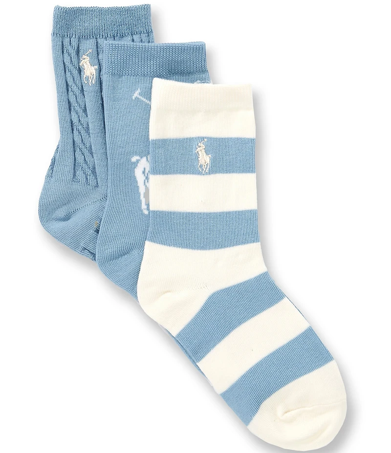 Polo Ralph Lauren Kids Candy Shop Multi 3-Pack Socks