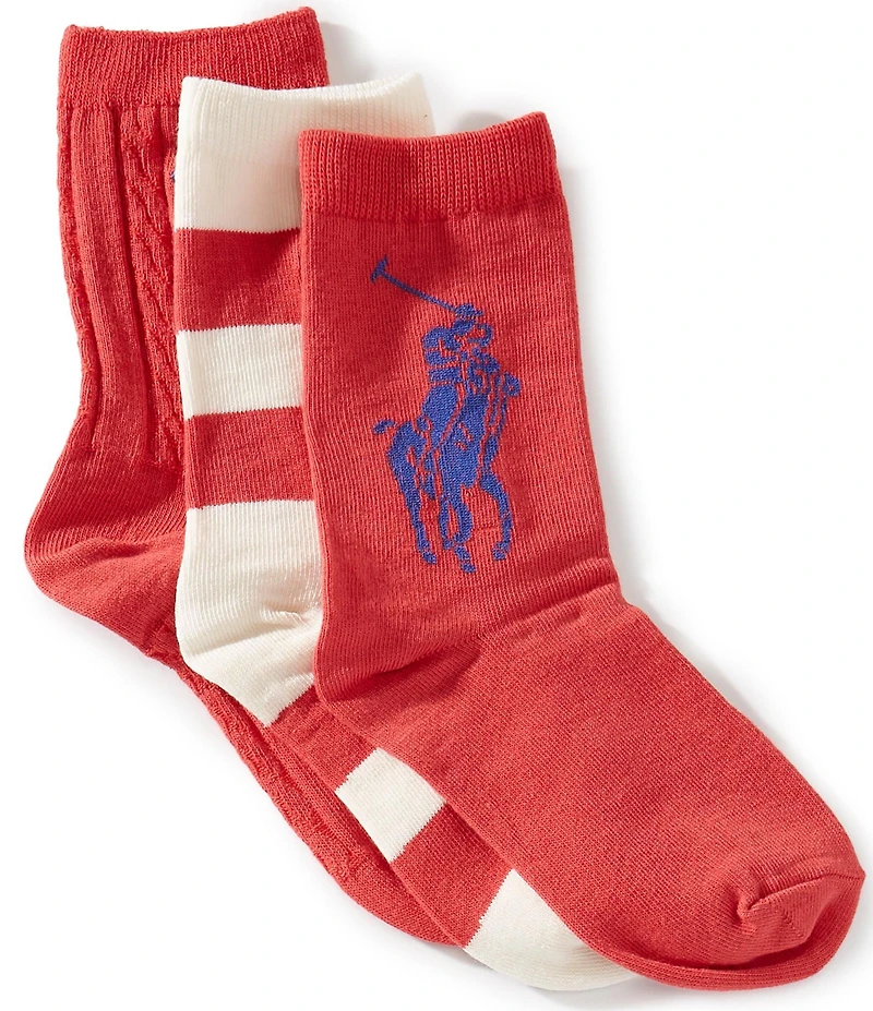 Polo Ralph Lauren Kids Candy Shop Multi 3-Pack Socks
