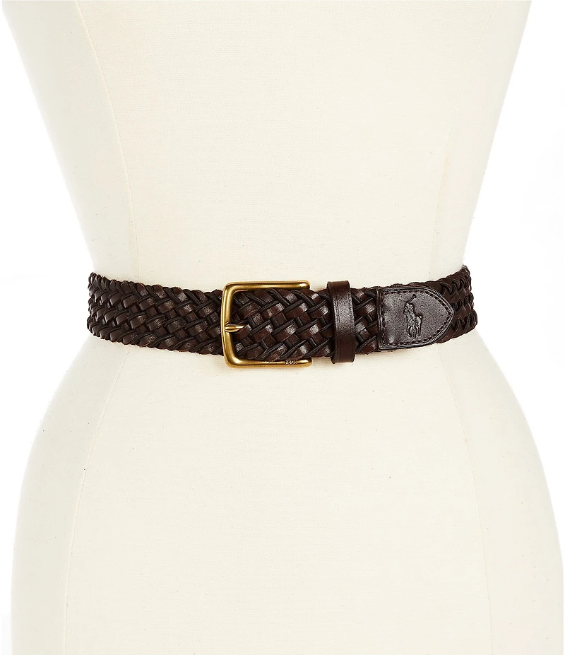 Polo Ralph Lauren Leather Stretch Braided Belt