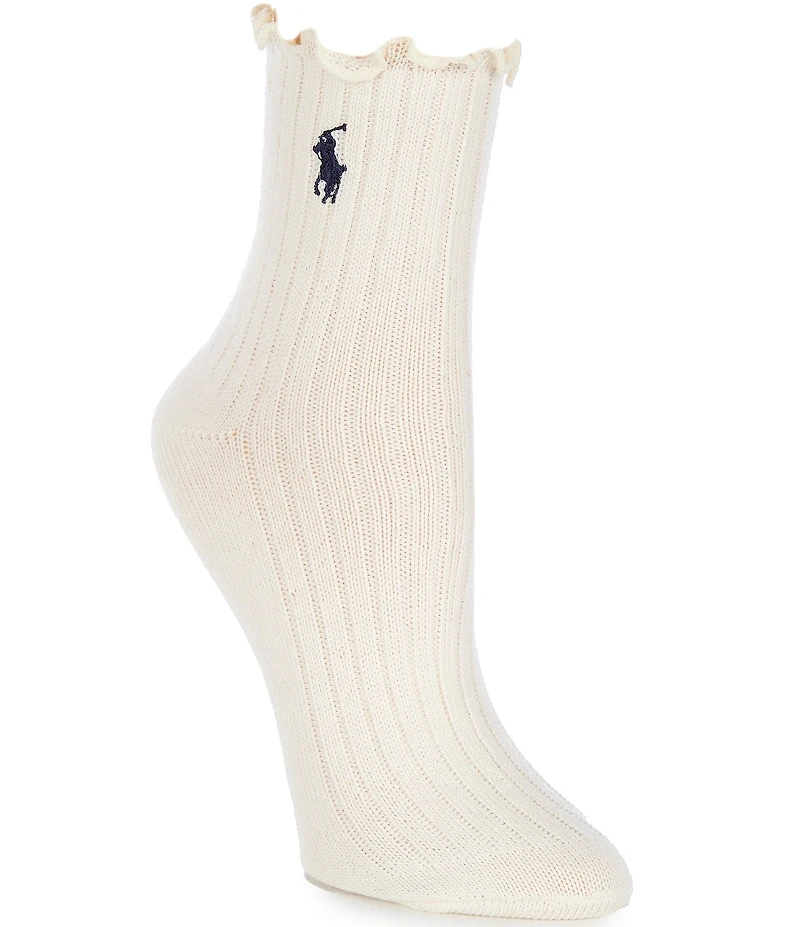 Polo Ralph Lauren Lettuce Edge Ankle Socks
