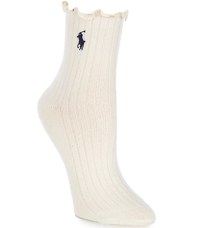 Polo Ralph Lauren Lettuce Edge Ankle Socks
