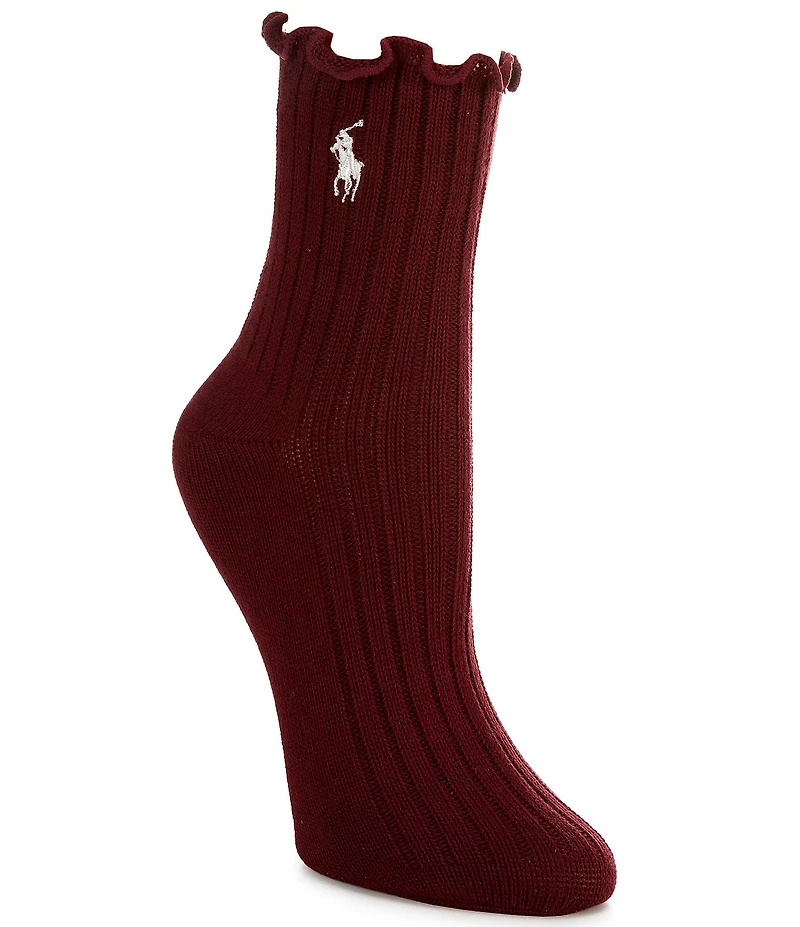 Polo Ralph Lauren Lettuce Edge Ankle Socks