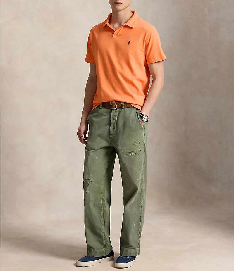 Polo Ralph Lauren Linen-Blend Short Sleeve Polo Shirt