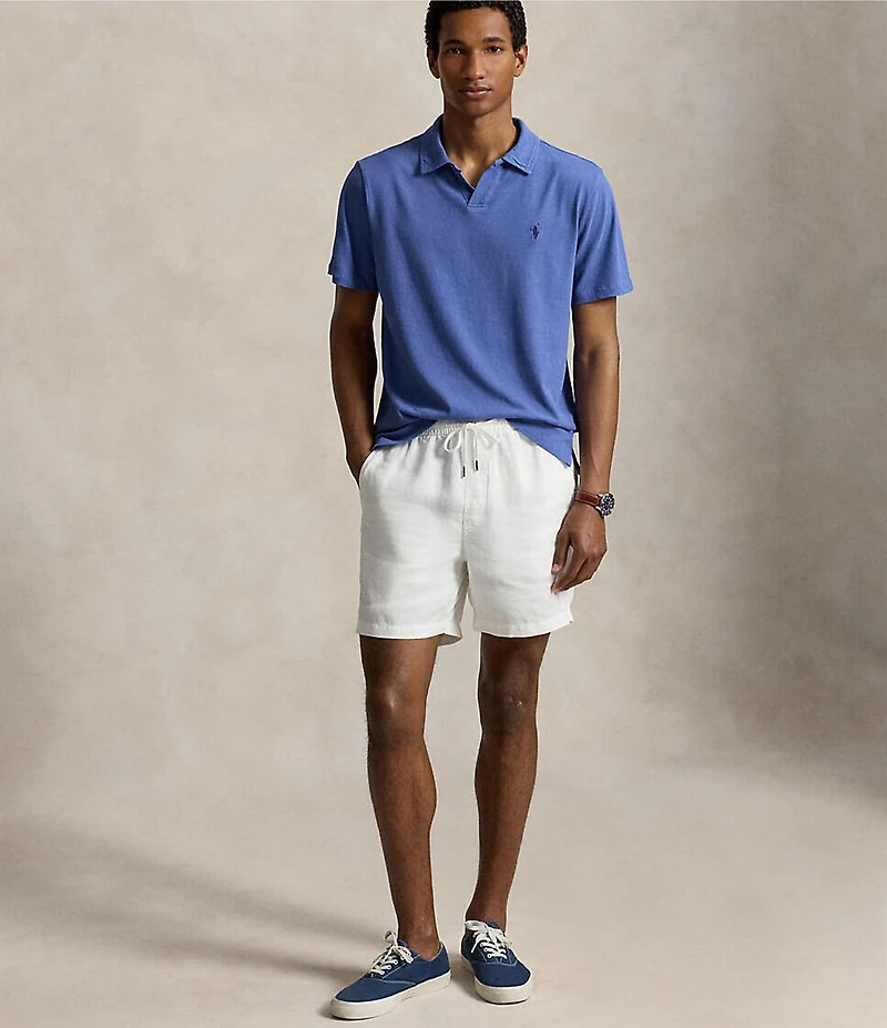 Polo Ralph Lauren Linen-Blend Short Sleeve Polo Shirt