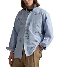 Polo Ralph Lauren Linen Cotton Long Sleeve Woven Shirt