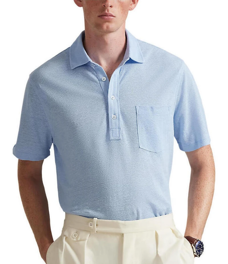 Polo Ralph Lauren Linen Pique Short Sleeve Polo Shirt