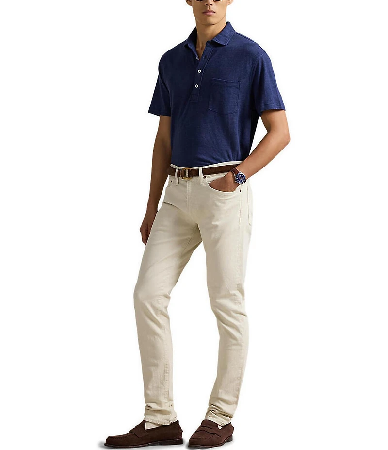 Polo Ralph Lauren Linen Pique Short Sleeve Polo Shirt